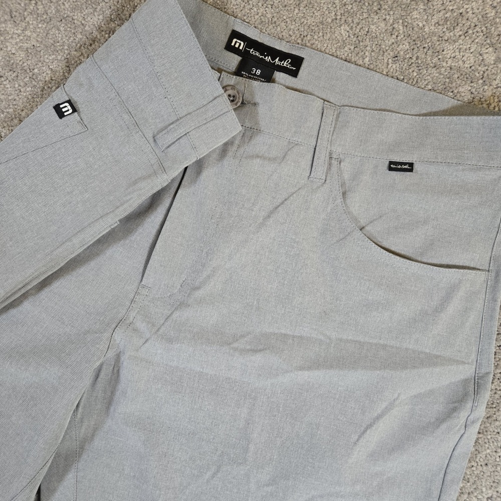 Travis Mathew Golf Pants Mens 38 X 32 Gray Performance Stretch Golf